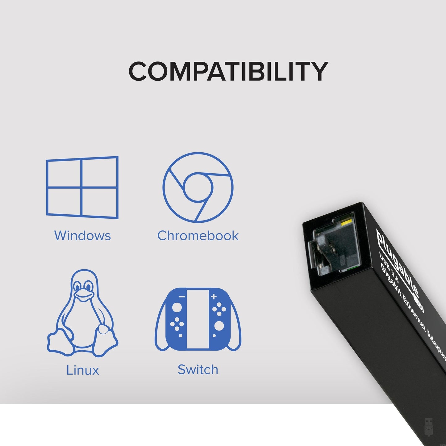 Plugable Technologies USB3-E1000 network card Ethernet 1000 Mbit/s
