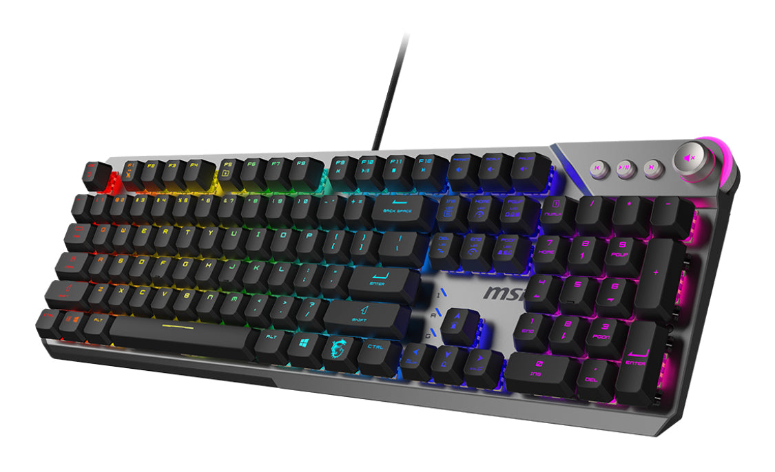 MSI STRIKE 600 SILEN keyboard Gaming USB QWERTY US English Black