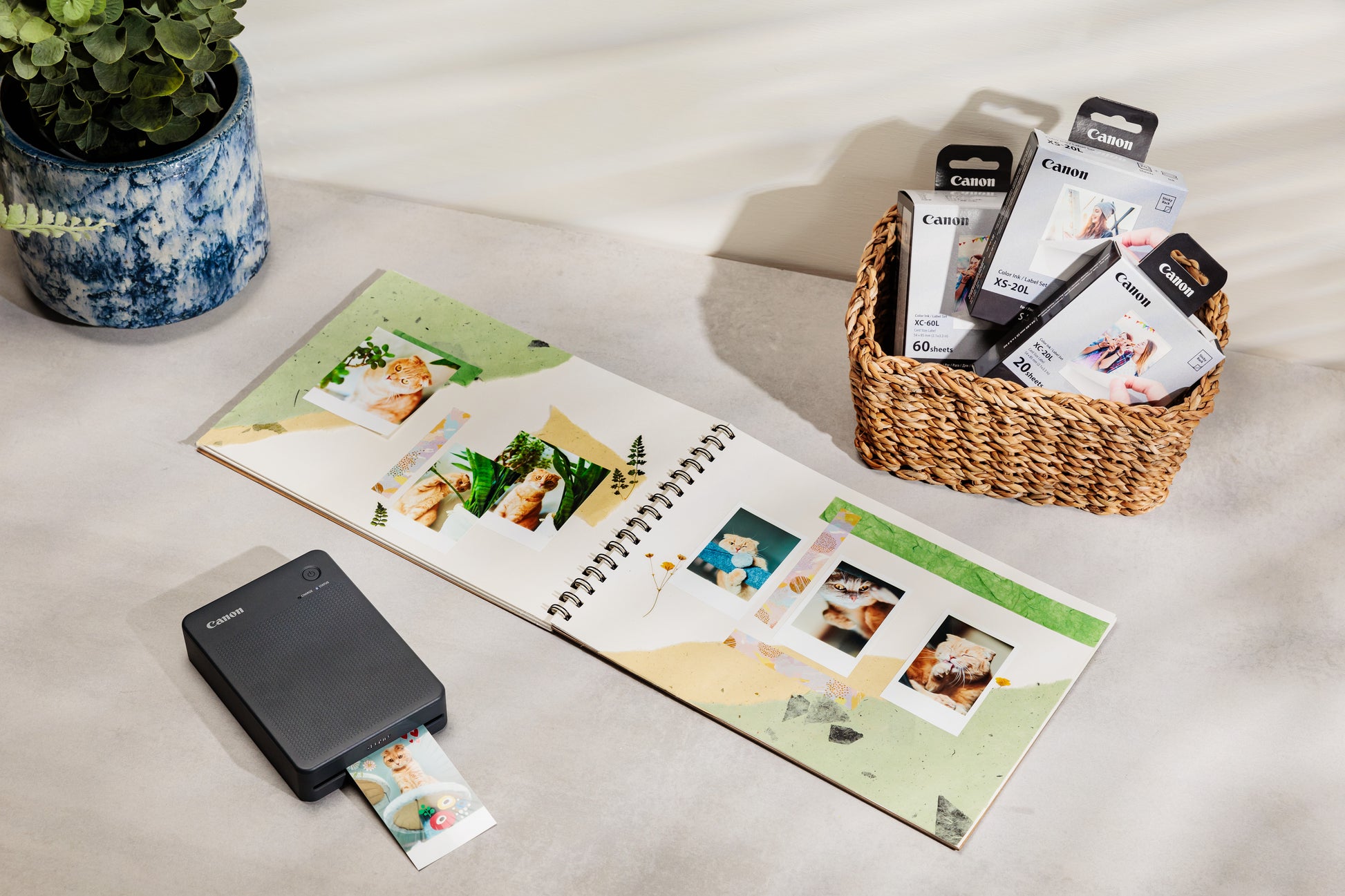 Canon SELPHY QX20 BK photo printer Dye-sublimation 287 x 287 DPI 2.8" x 3.3" (7.2x8.5cm) Wi-Fi