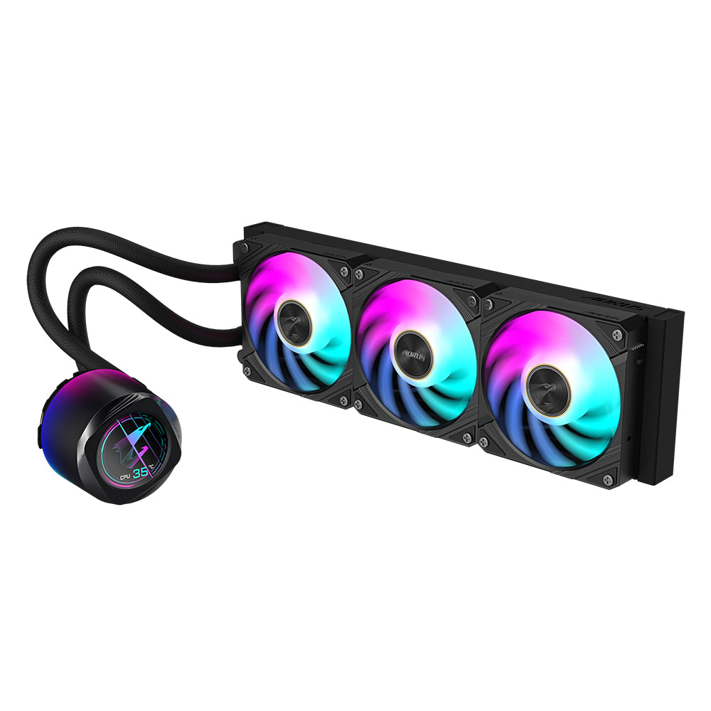 GIGABYTE AORUS WATERFORCE X II 360 Processor All-in-one liquid cooler 4.72" (12 cm) Black