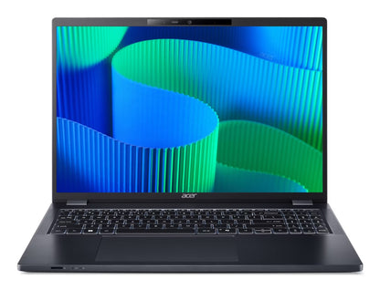 Acer TravelMate P4 TMP416-53-795G Copilot+ PC Intel Core Ultra 7 155U Laptop 16" WUXGA 16 GB DDR5-SDRAM 1 TB SSD Wi-Fi 6 (802.11ax) Windows 11 Pro Blue