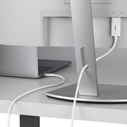 StarTech.com CDP2DP2MBW video cable adapter 74.8" (1.9 m) DisplayPort USB Type-C White