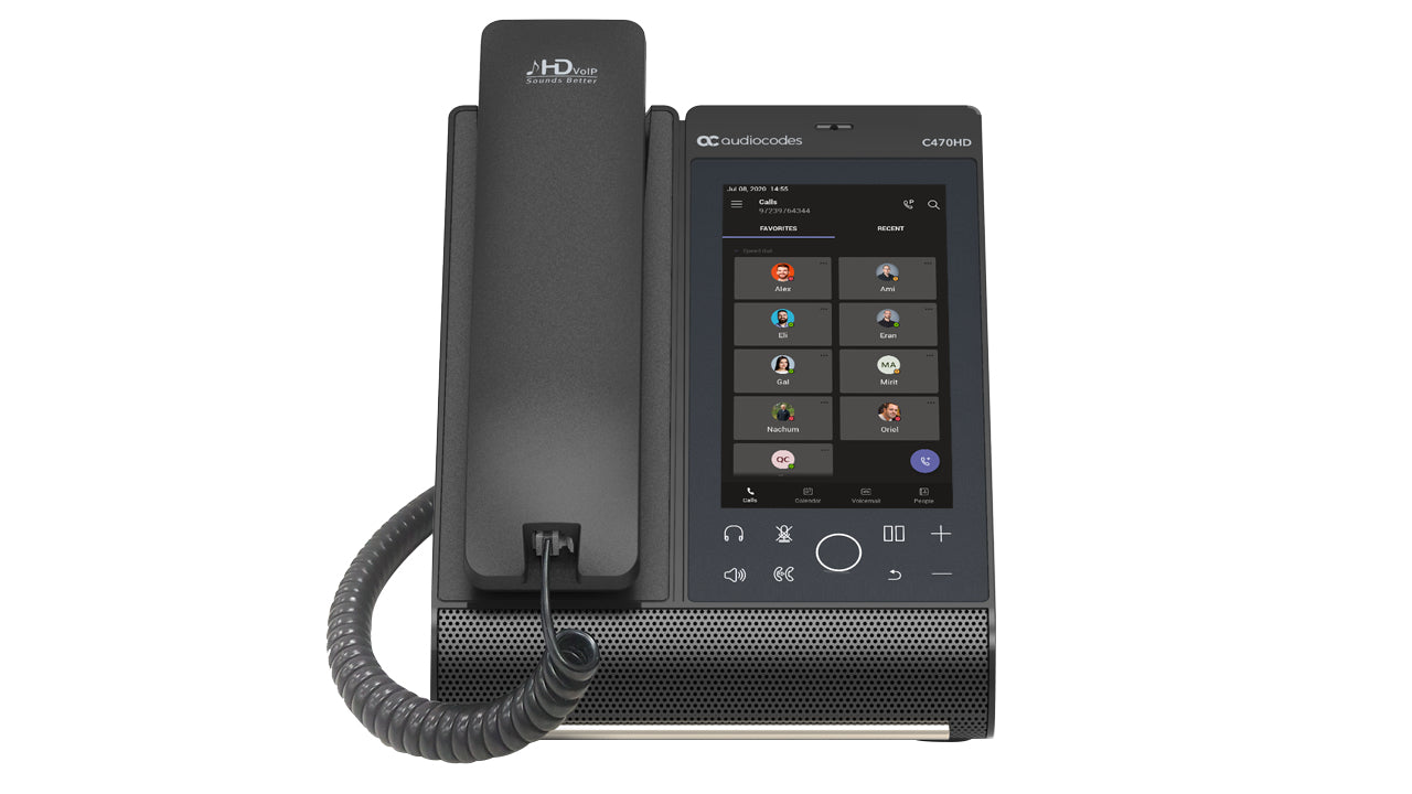 AudioCodes C470HD IP phone Black TFT Wi-Fi