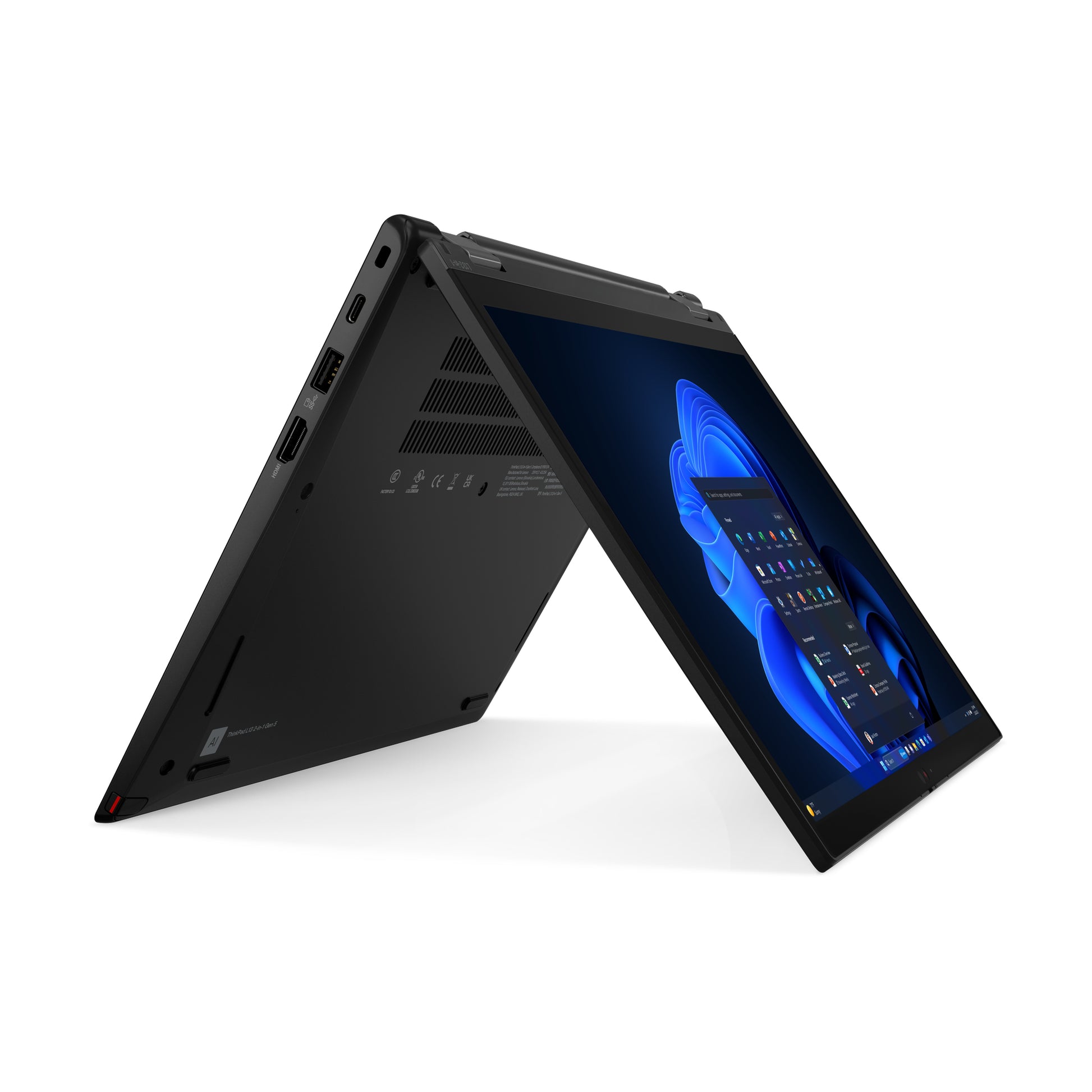 Lenovo ThinkPad L13 2-in-1 Gen 5 (Intel) Intel Core Ultra 5 135U Hybrid (2-in-1) 13.3" Touchscreen WUXGA 16 GB LPDDR5-SDRAM 256 GB SSD Wi-Fi 6E (802.11ax) Windows 11 Pro Black
