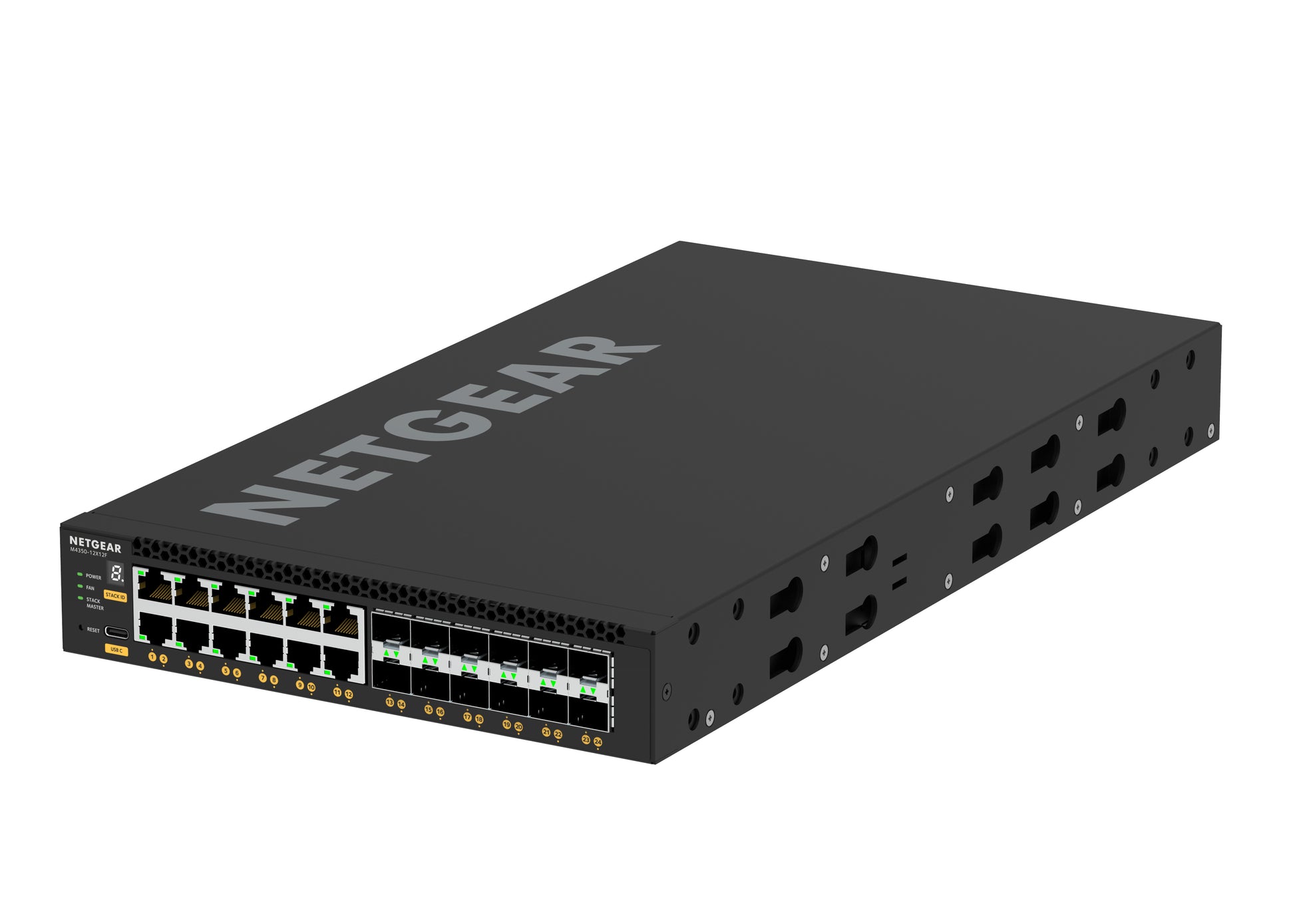 NETGEAR M4350-12X12F Managed L3 10G Ethernet (100/1000/10000) 1U Black