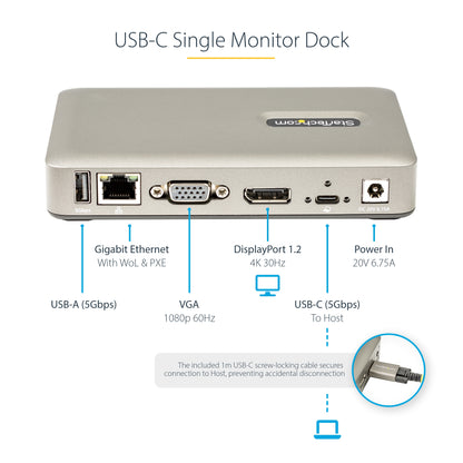 StarTech.com DKM30CHDPD laptop dock/port replicator Wired USB 3.2 Gen 1 (3.1 Gen 1) Type-C Gray