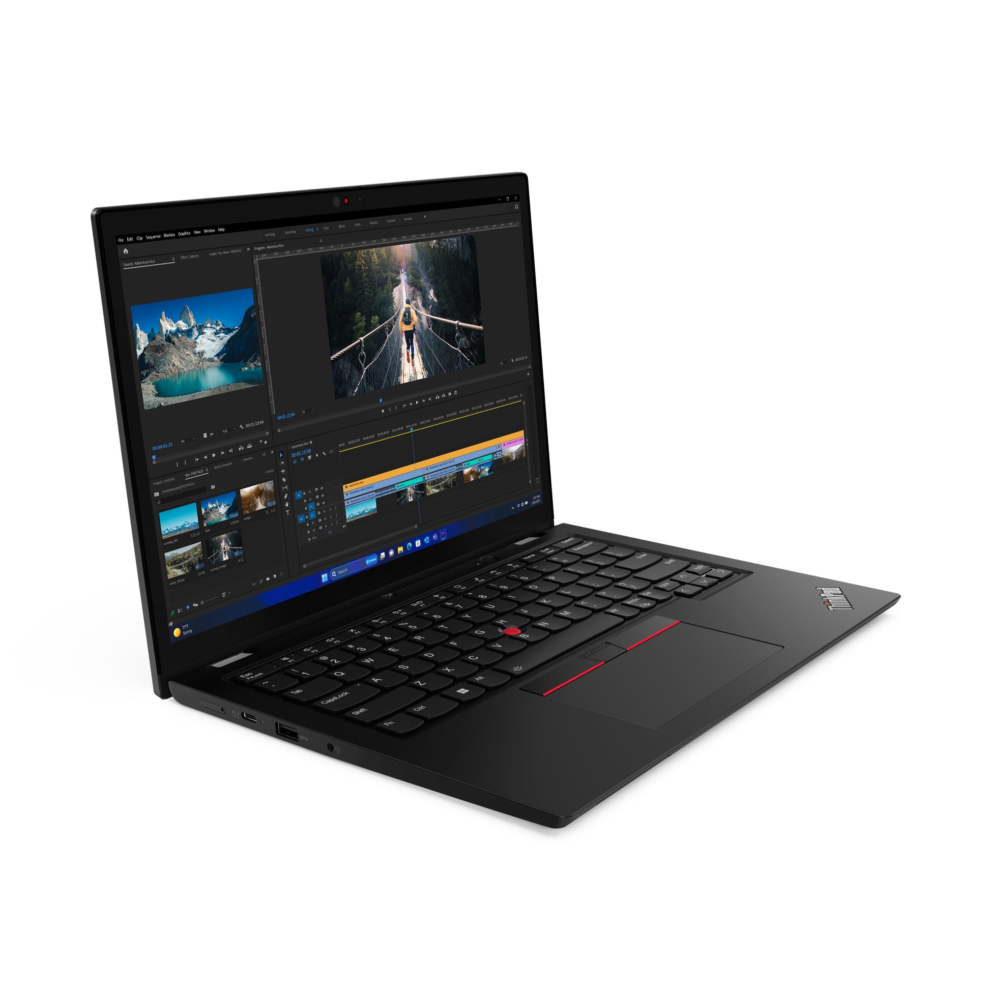 Lenovo ThinkPad L13 2-in-1 Gen 5 (Intel) Intel Core Ultra 5 135U Hybrid (2-in-1) 13.3" Touchscreen WUXGA 16 GB LPDDR5-SDRAM 256 GB SSD Wi-Fi 6E (802.11ax) Windows 11 Pro Black