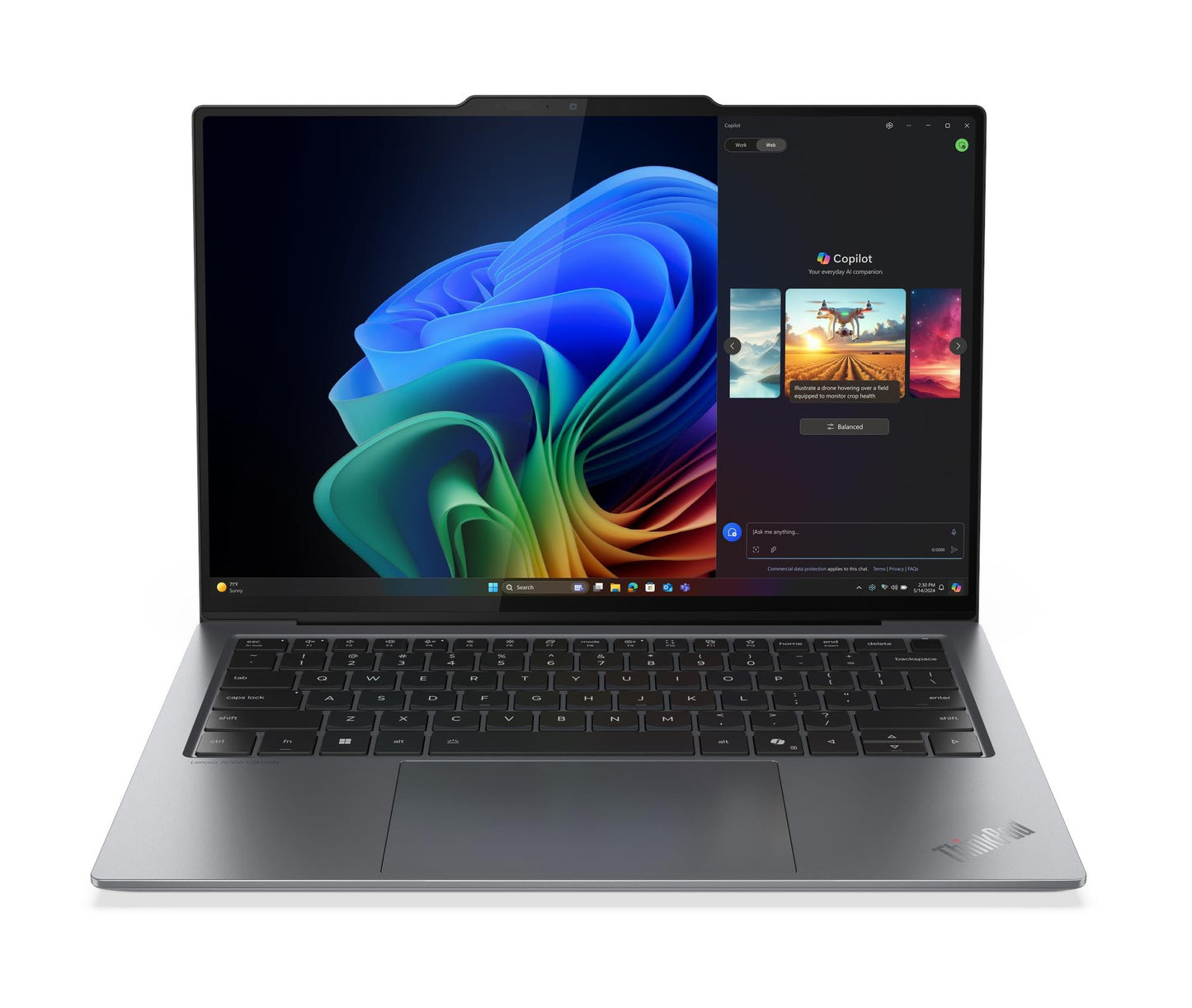 Lenovo ThinkPad X9-14 Gen 1 Aura Edition Copilot+ PC Intel Core Ultra 5 238V Laptop 14" WUXGA 32 GB LPDDR5x-SDRAM 1 TB SSD Wi-Fi 7 (802.11be) Windows 11 Pro English Gray