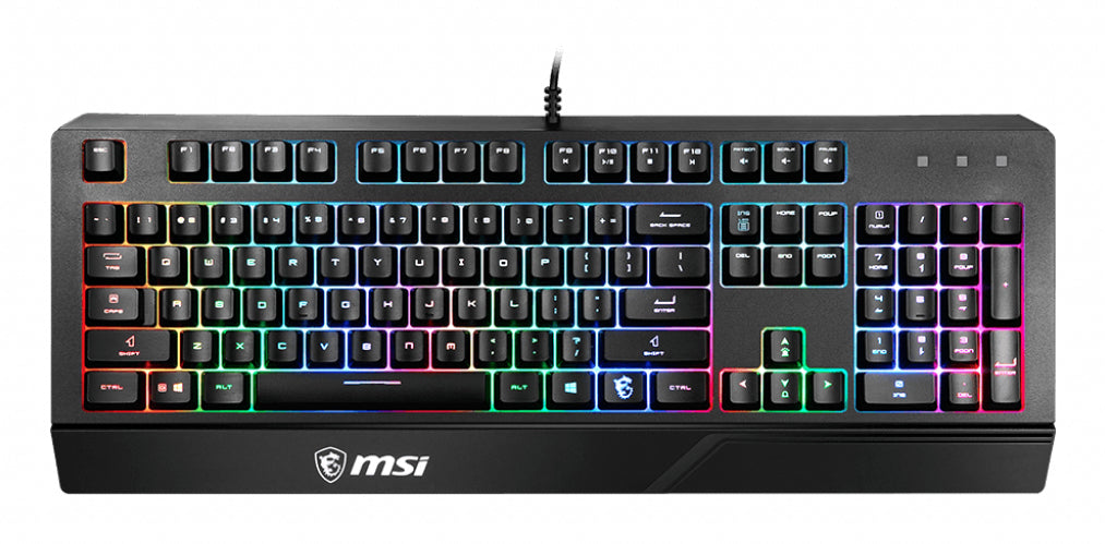 MSI VIGORGK20 keyboard Gaming USB QWERTY English Black