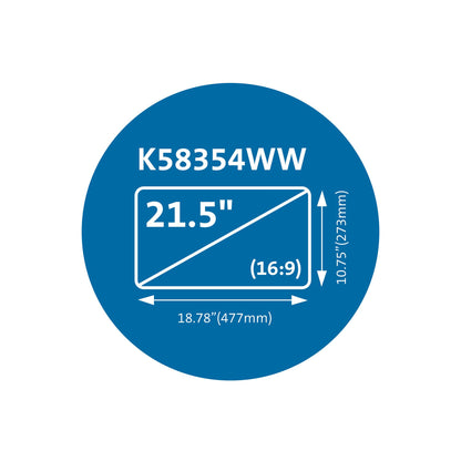 Kensington MagPro™ 21.5" (16:9) Monitor Privacy Screen with Magnetic Strip