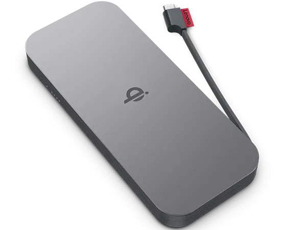 Lenovo GO Lithium Polymer (LiPo) 10000 mAh Wireless charging Gray