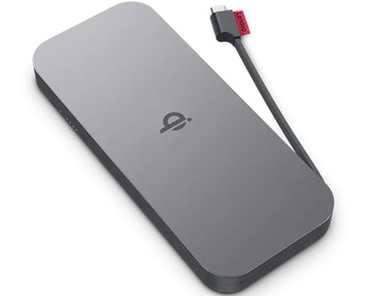 Lenovo GO Lithium Polymer (LiPo) 10000 mAh Wireless charging Gray