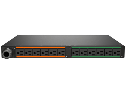 Vertiv Geist MNS5M1R6-12S203-3TL5A0H10-S power distribution unit (PDU) 12 AC outlet(s) 0U Black