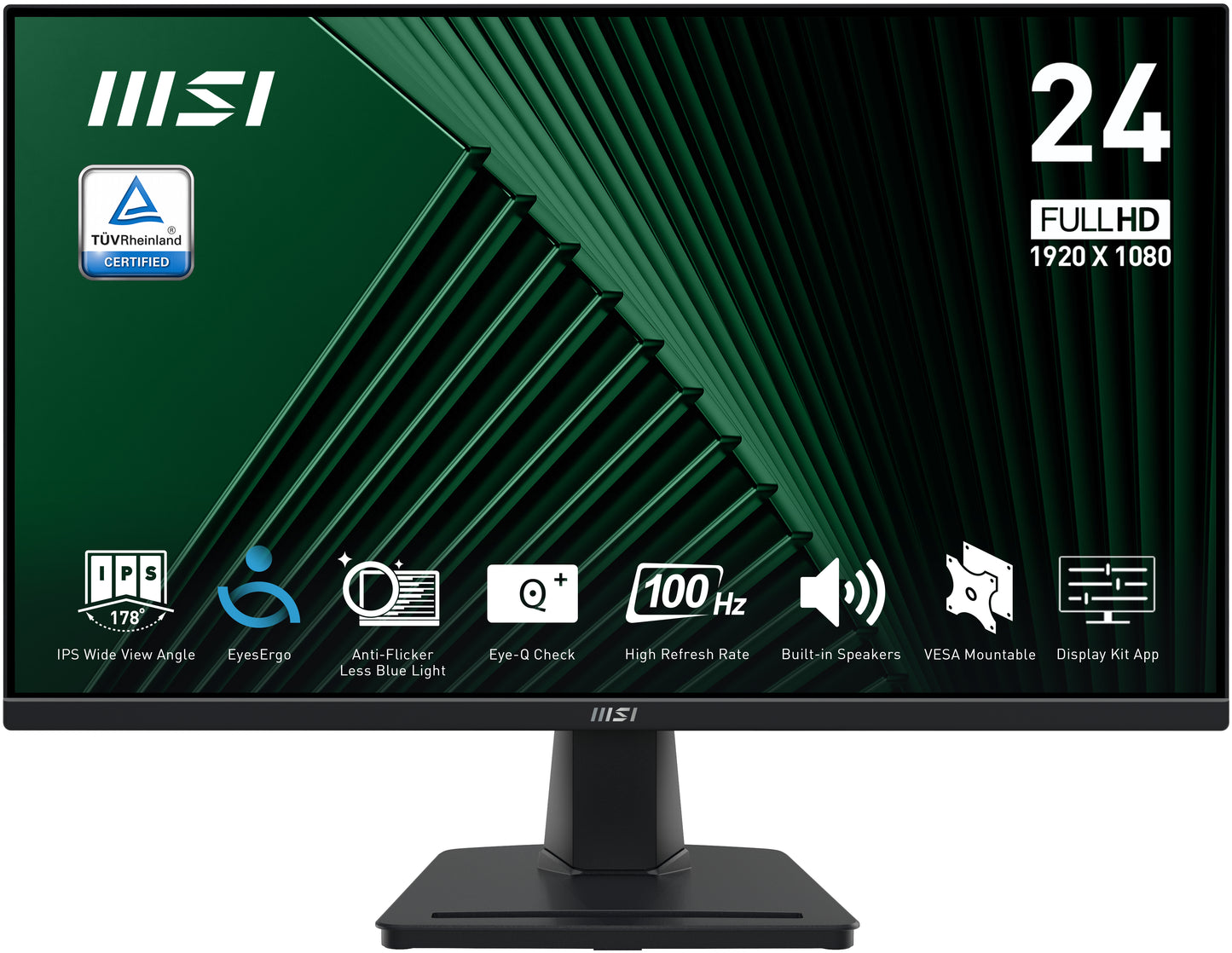MSI Pro MP245G computer monitor 23.8" 1920 x 1080 pixels Full HD LCD Black