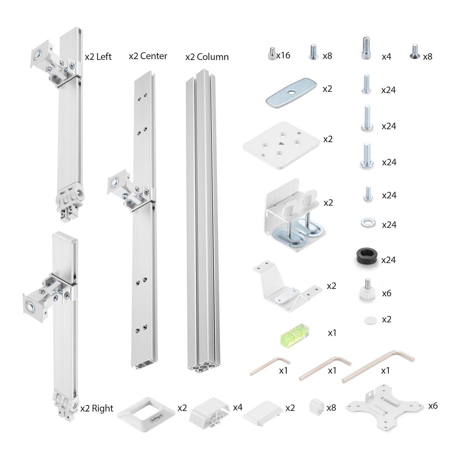 StarTech.com 6-MONITOR-ARM-A monitor mount / stand 32" Desk White