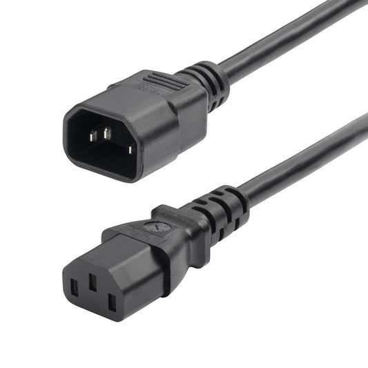 StarTech.com 8713-8200-POWER-CORD power cable Black 23.6" (0.6 m) C14 coupler C13 coupler