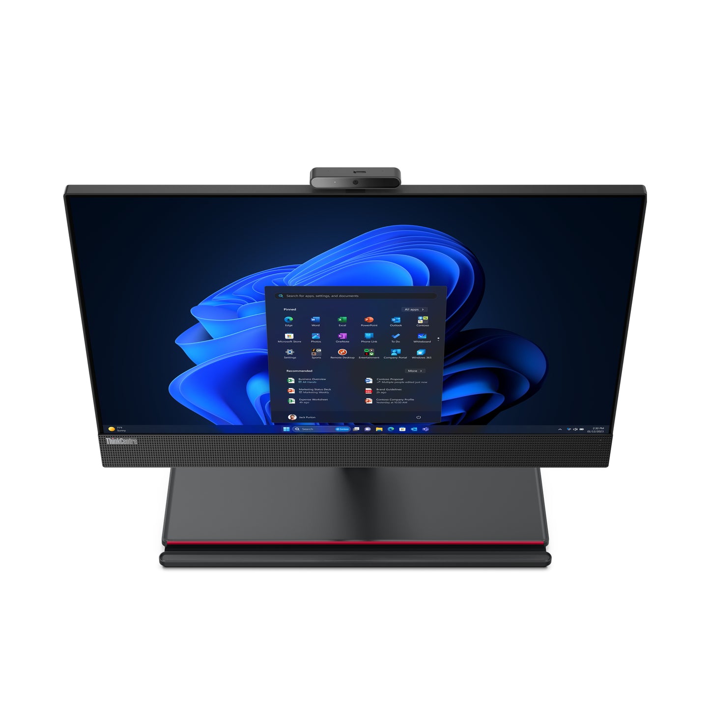 Lenovo ThinkCentre M90a Gen 5 Intel® Core™ i7 i7-14700 23.8" 1920 x 1080 pixels All-in-One PC 32 GB DDR5-SDRAM 512 GB SSD Windows 11 Pro Wi-Fi 6E (802.11ax) Black