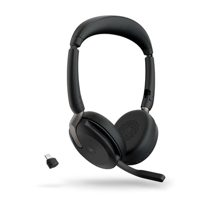 Jabra Evolve2 65 Flex Headset Wired & Wireless Head-band Office/Call center Bluetooth Black