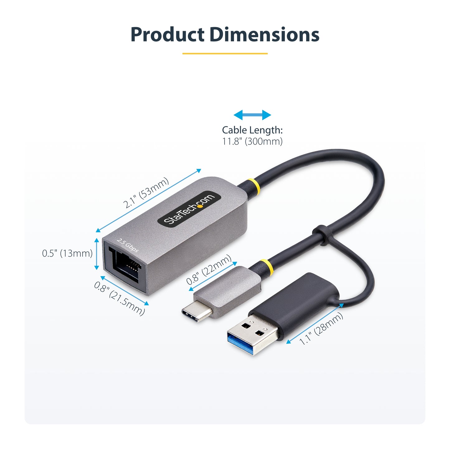 StarTech.com U2GA-USB-C-ETHERNET network card 5000 Mbit/s
