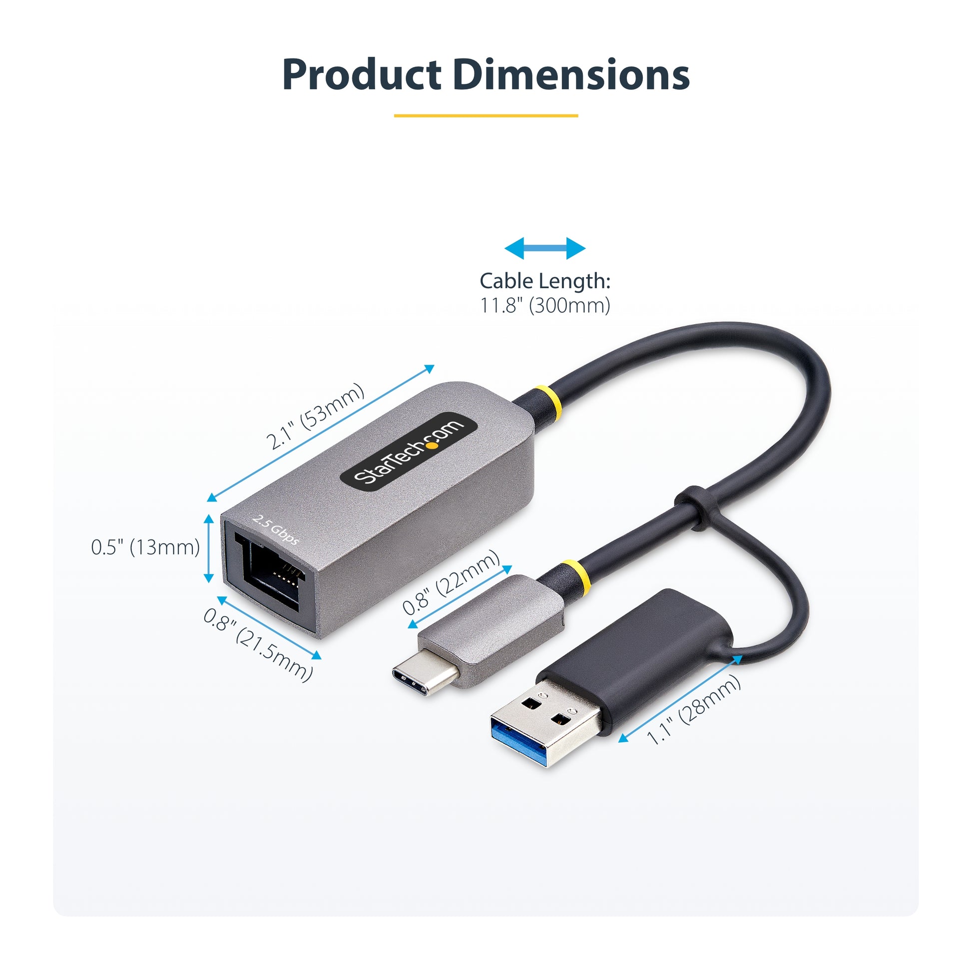 StarTech.com U2GA-USB-C-ETHERNET network card 5000 Mbit/s