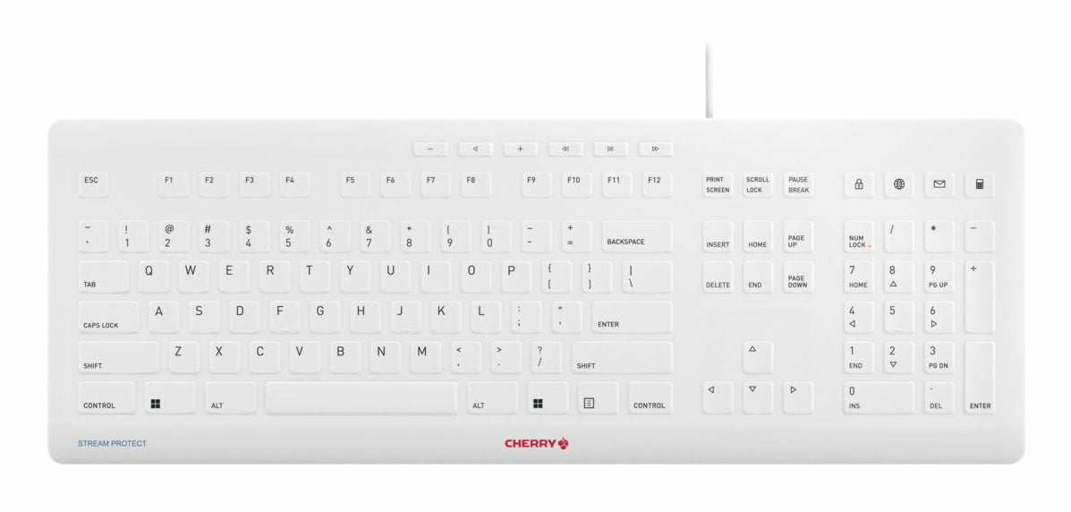 CHERRY JK-8502US-0 keyboard Universal USB QWERTY US English White