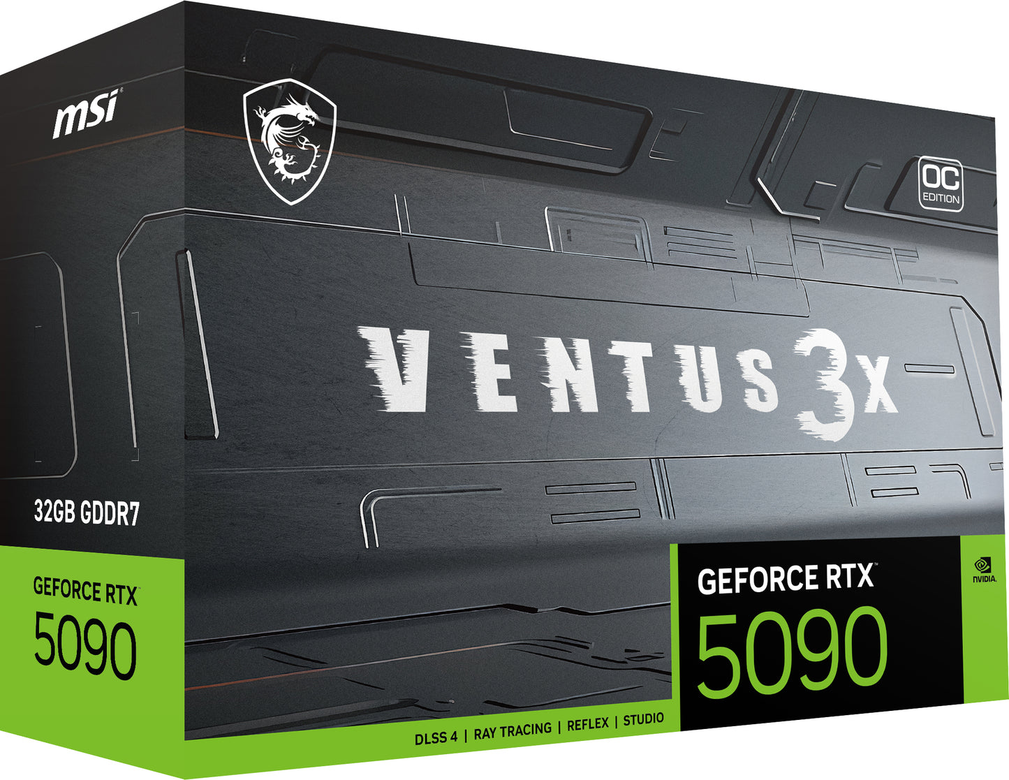 MSI VENTUS GEFORCE RTX 5090 32G 3X OC graphics card NVIDIA 32 GB GDDR7