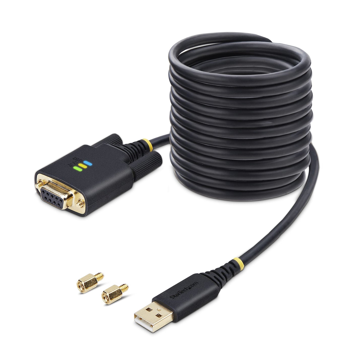 StarTech.com 1P10FFCN-USB-SERIAL serial cable Black 118.1" (3 m) USB Type-A DB-9