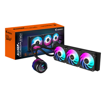 GIGABYTE AORUS WATERFORCE X II 360 Processor All-in-one liquid cooler 4.72" (12 cm) Black
