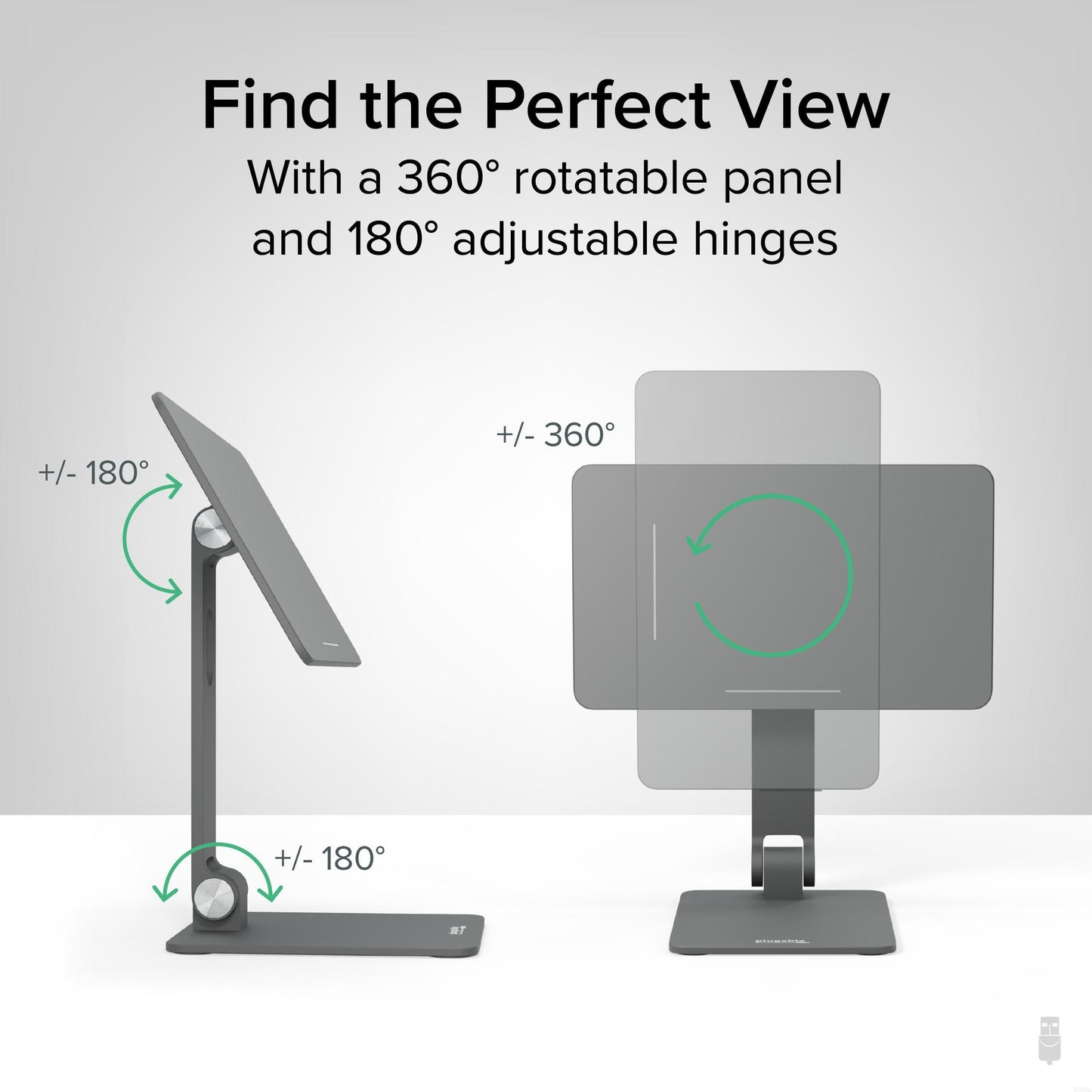 Plugable Technologies AMS-STAND11 holder Active holder Tablet/UMPC Black