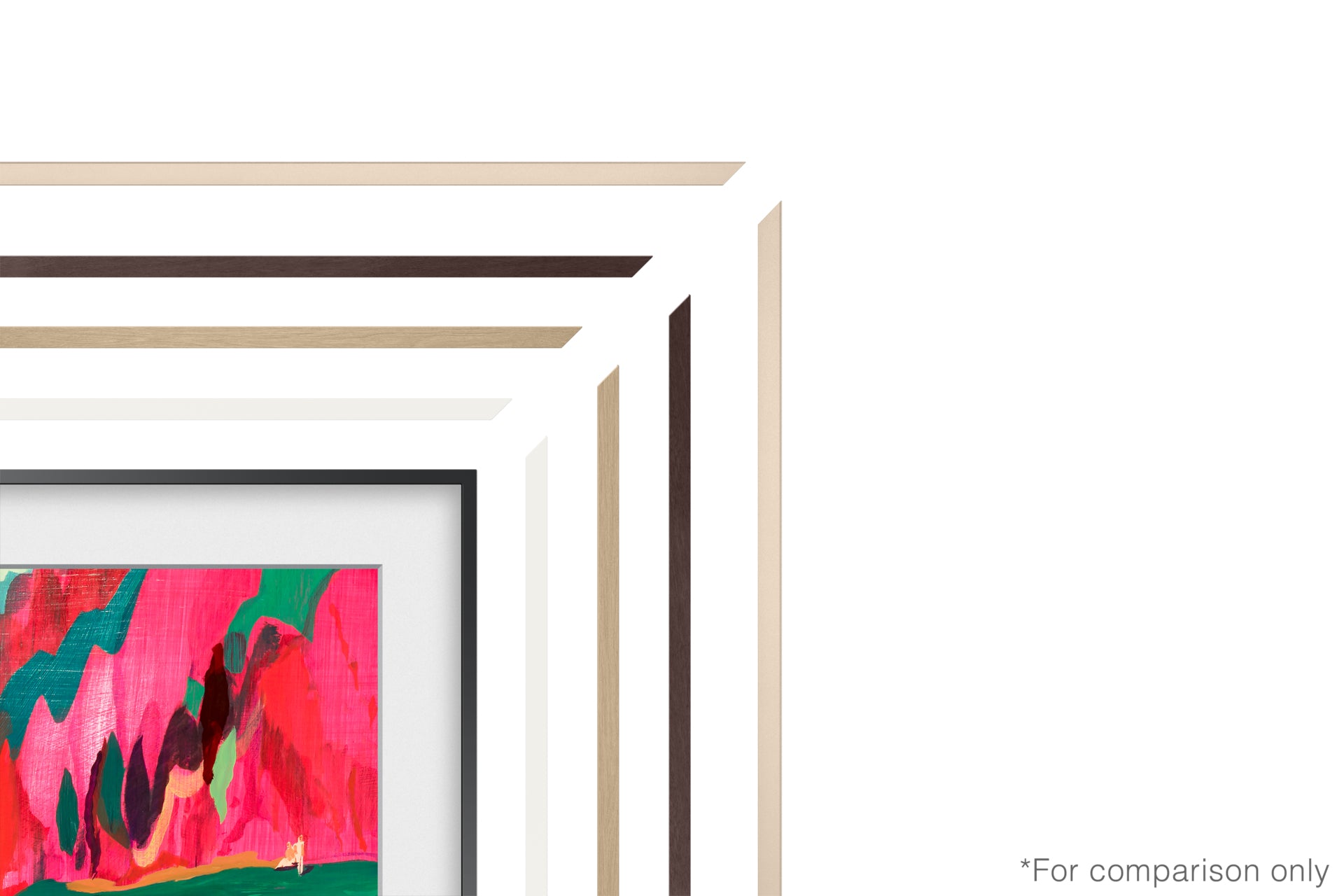 Samsung 75” Customisable Frame White Bezel (2025) - Brown