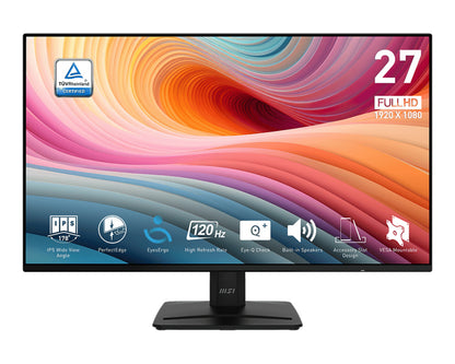 MSI PRO MP271A E2 computer monitor 27" 1920 x 1080 pixels Full HD LCD Black