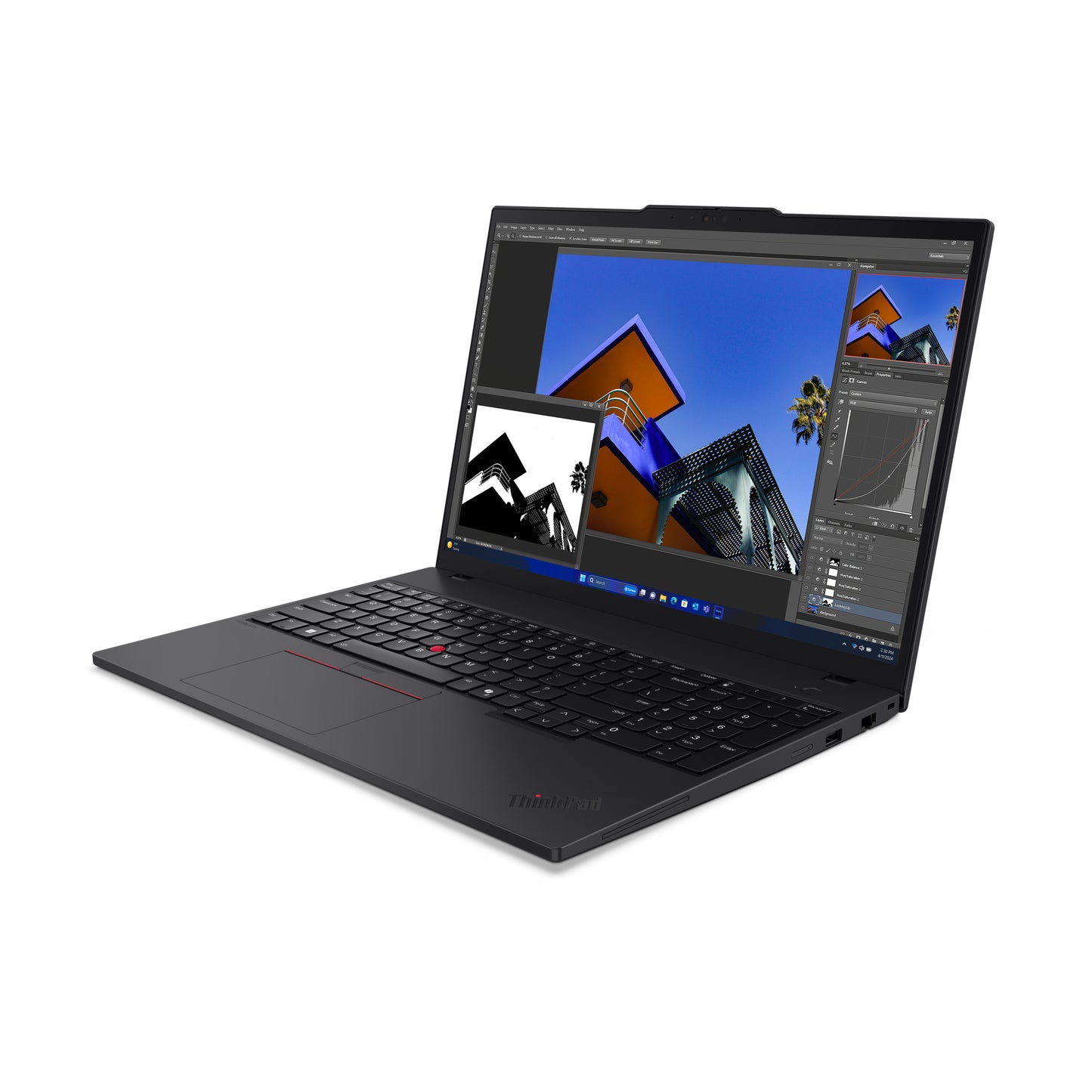 Lenovo ThinkPad T16 Gen 3 Intel Core Ultra 7 155U Laptop 16" Touchscreen WUXGA 16 GB DDR5-SDRAM 512 GB SSD Wi-Fi 6E (802.11ax) Windows 11 Pro Black