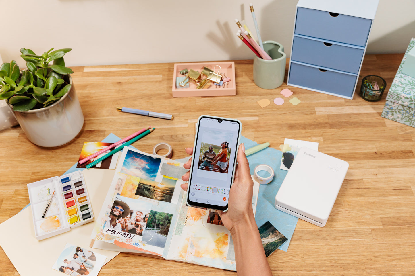 Canon SELPHY QX20 WH photo printer Dye-sublimation 287 x 287 DPI 2.8" x 3.3" (7.2x8.5cm) Wi-Fi