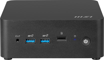 MSI Cubi NUC 13MQG-202BUS PC/workstation barebone 0.84L sized PC Black i7-1365U Intel SoC