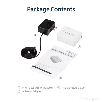 StarTech.com PM1115UW print server Ethernet LAN/Wireless LAN White