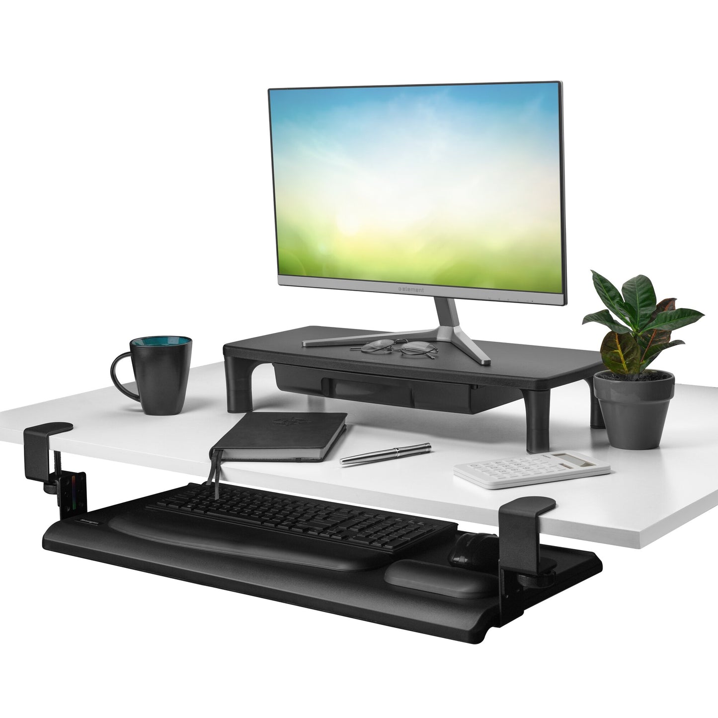Kensington SmartFit® Clamp-On Keyboard Drawer