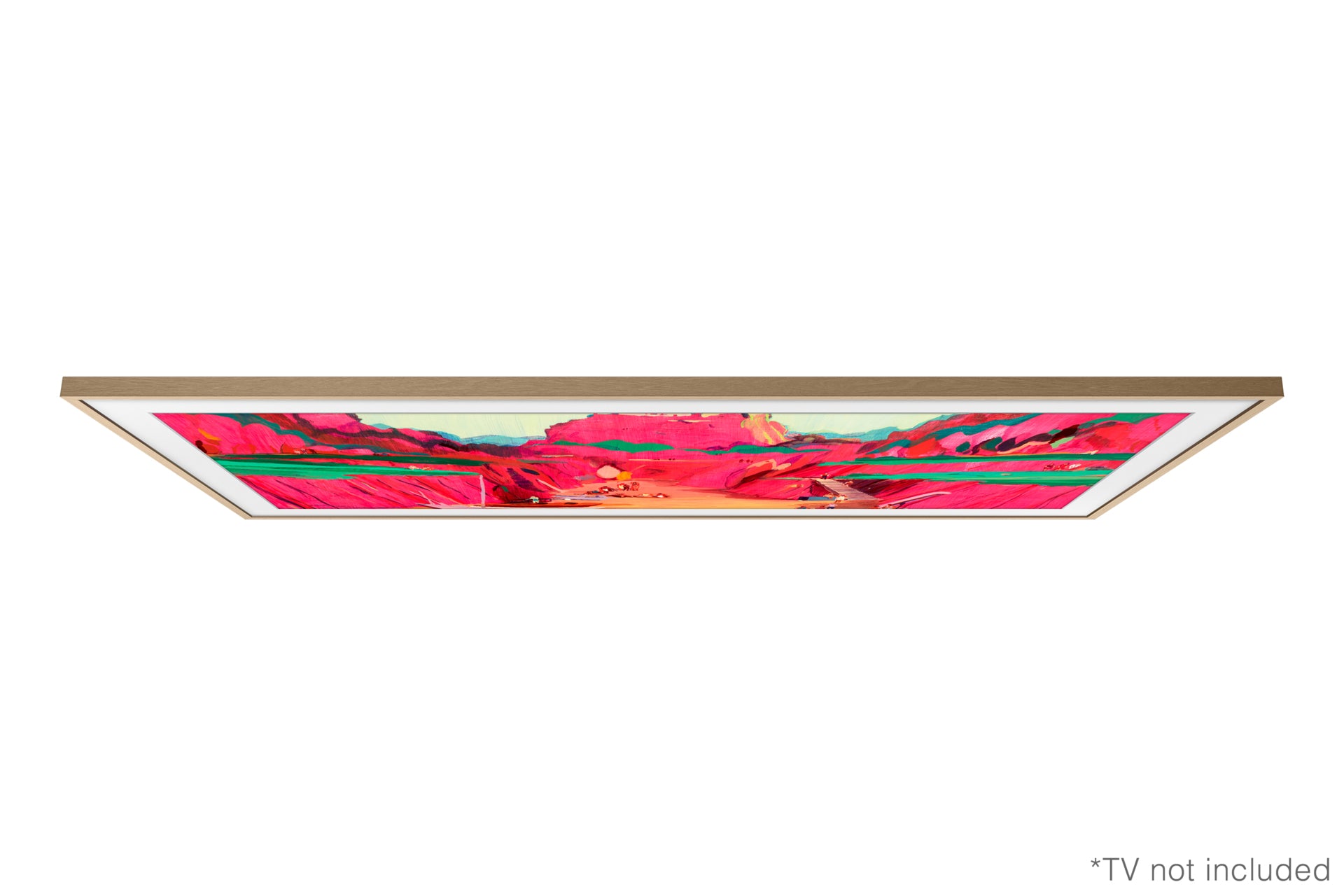Samsung 75” Customisable Frame White Bezel (2025) - Teak