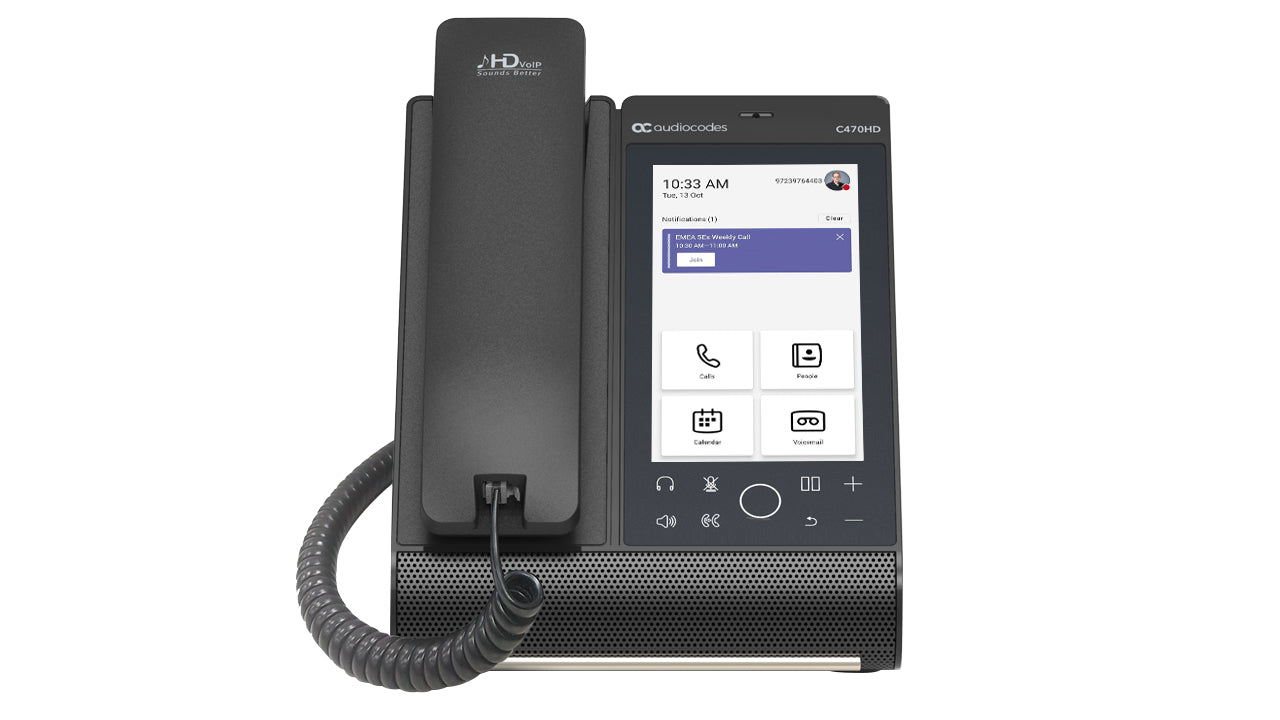 AudioCodes C470HD IP phone Black TFT