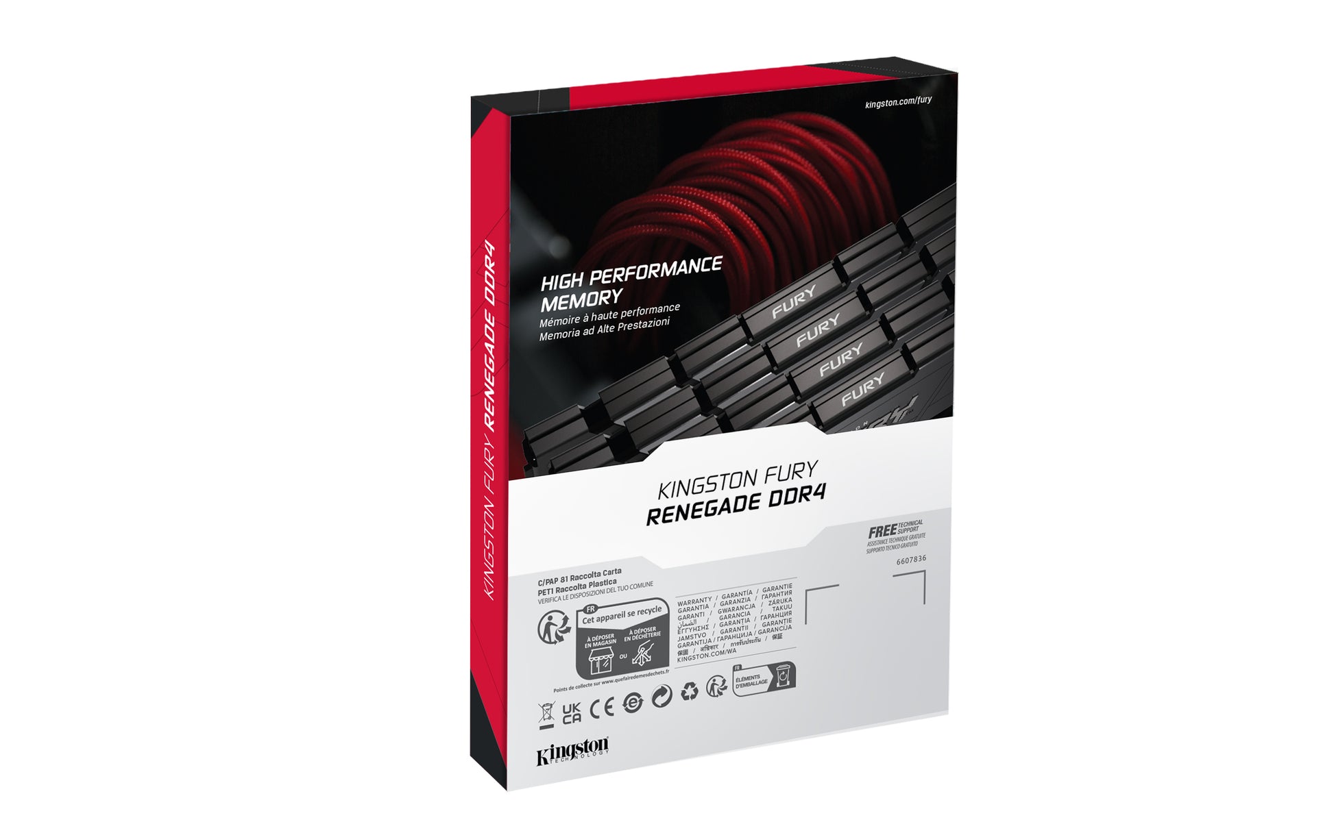 Kingston Technology FURY Renegade memory module 64 GB 2 x 32 GB DDR4 3600 MT/s