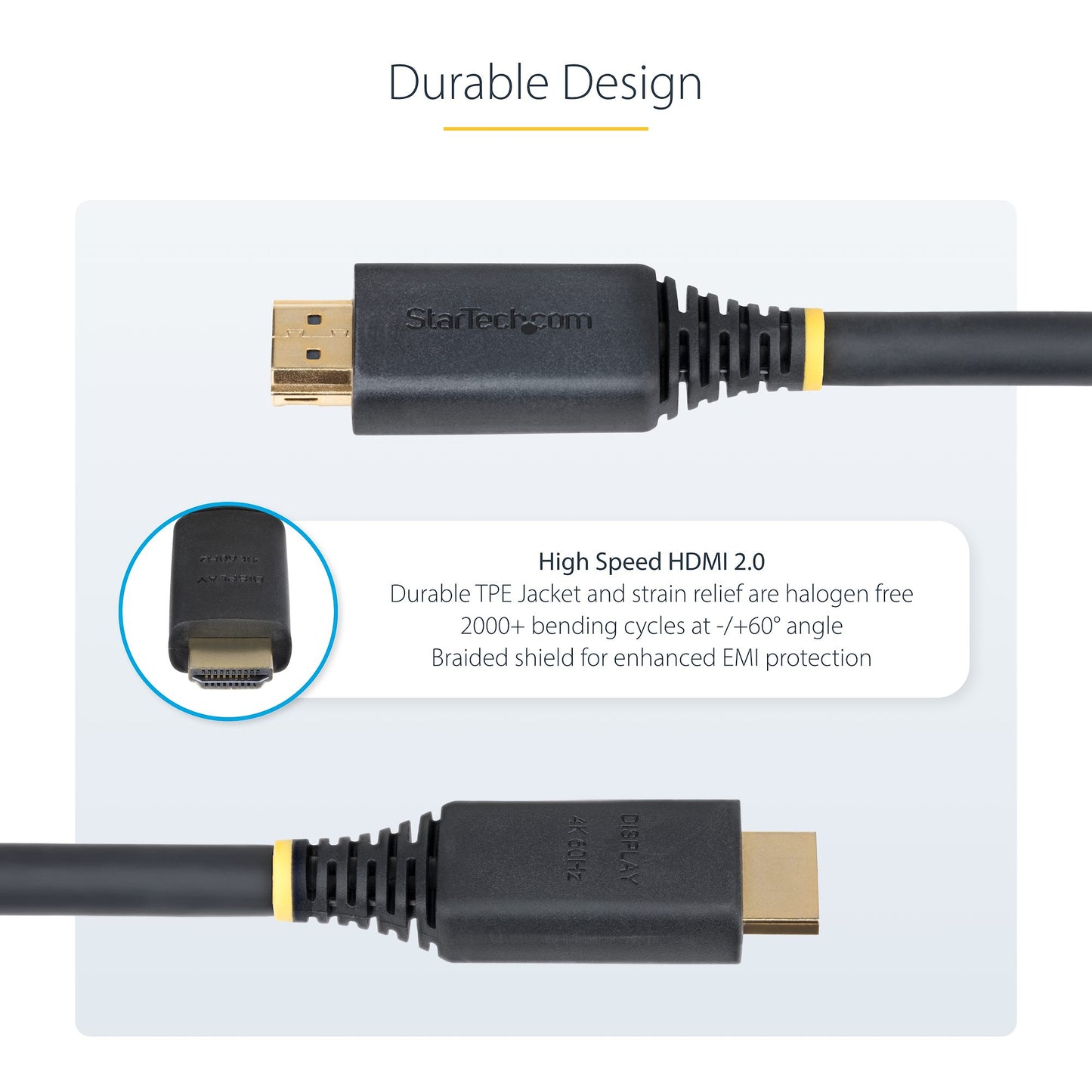 StarTech.com HDMI2-CABLE-4K60-30F HDMI cable 358.3" (9.1 m) HDMI Type A (Standard) Black