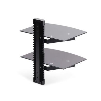 StarTech.com 2B-WALL-MOUNT-SHELF AV equipment shelf Black Glass