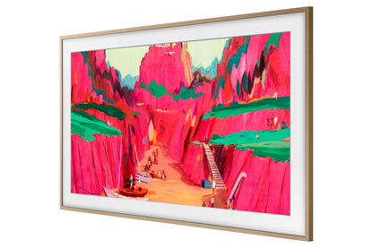 Samsung 65” Customisable Frame White Bezel (2025) - Teak