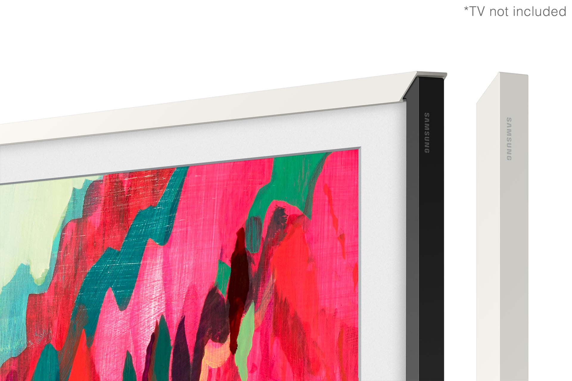 Samsung 85” Customisable Frame White Bezel (2025) - White