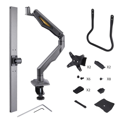 StarTech.com H2M1AS2-MONITOR-ARM monitor mount / stand 27" Desk Black
