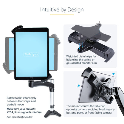 StarTech.com TABLET-VESA-ADAPTER holder Passive holder Tablet/UMPC Black