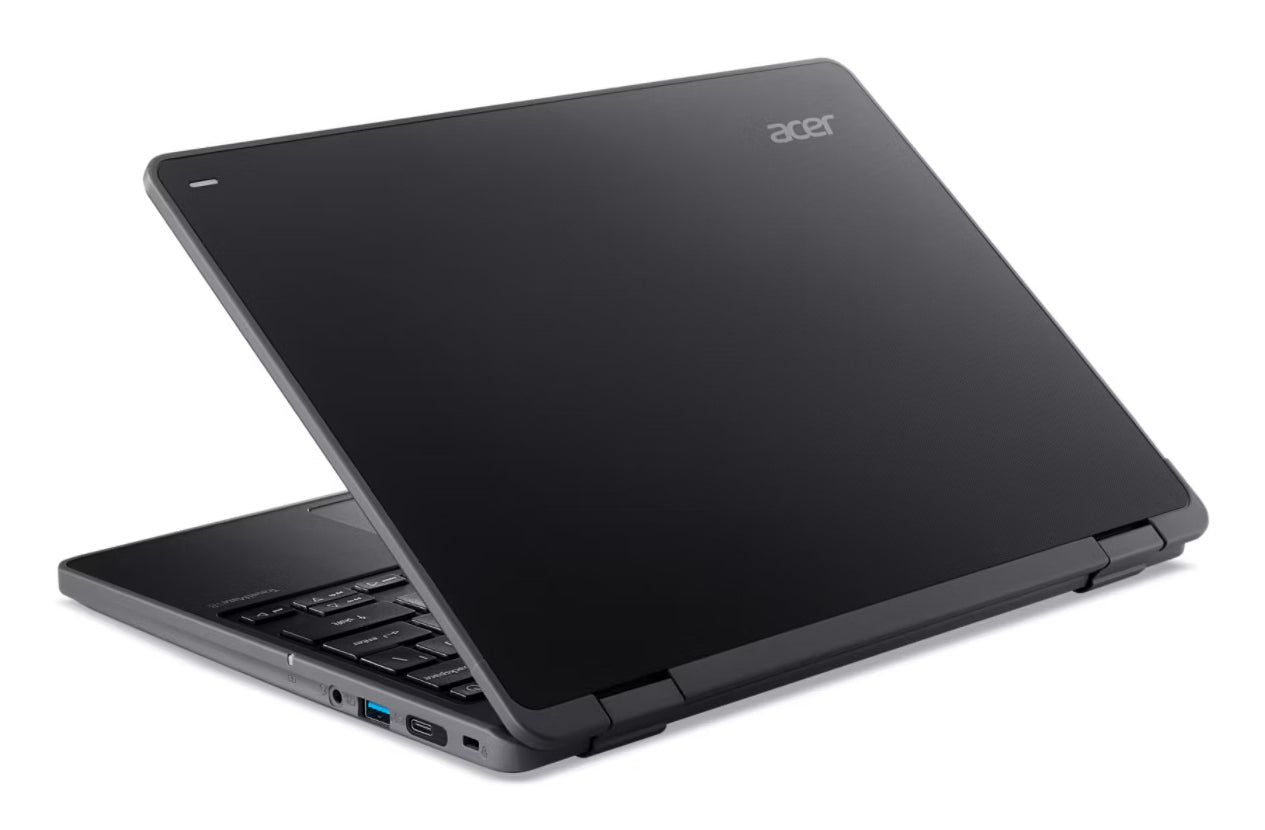 Acer TravelMate Spin B3 TMB312R-31-P4LS Intel® N N250 Hybrid (2-in-1) 12.2" Touchscreen WUXGA 8 GB LPDDR5-SDRAM 128 GB eMMC Wi-Fi 7 (802.11be) Windows 11 Pro Education Black