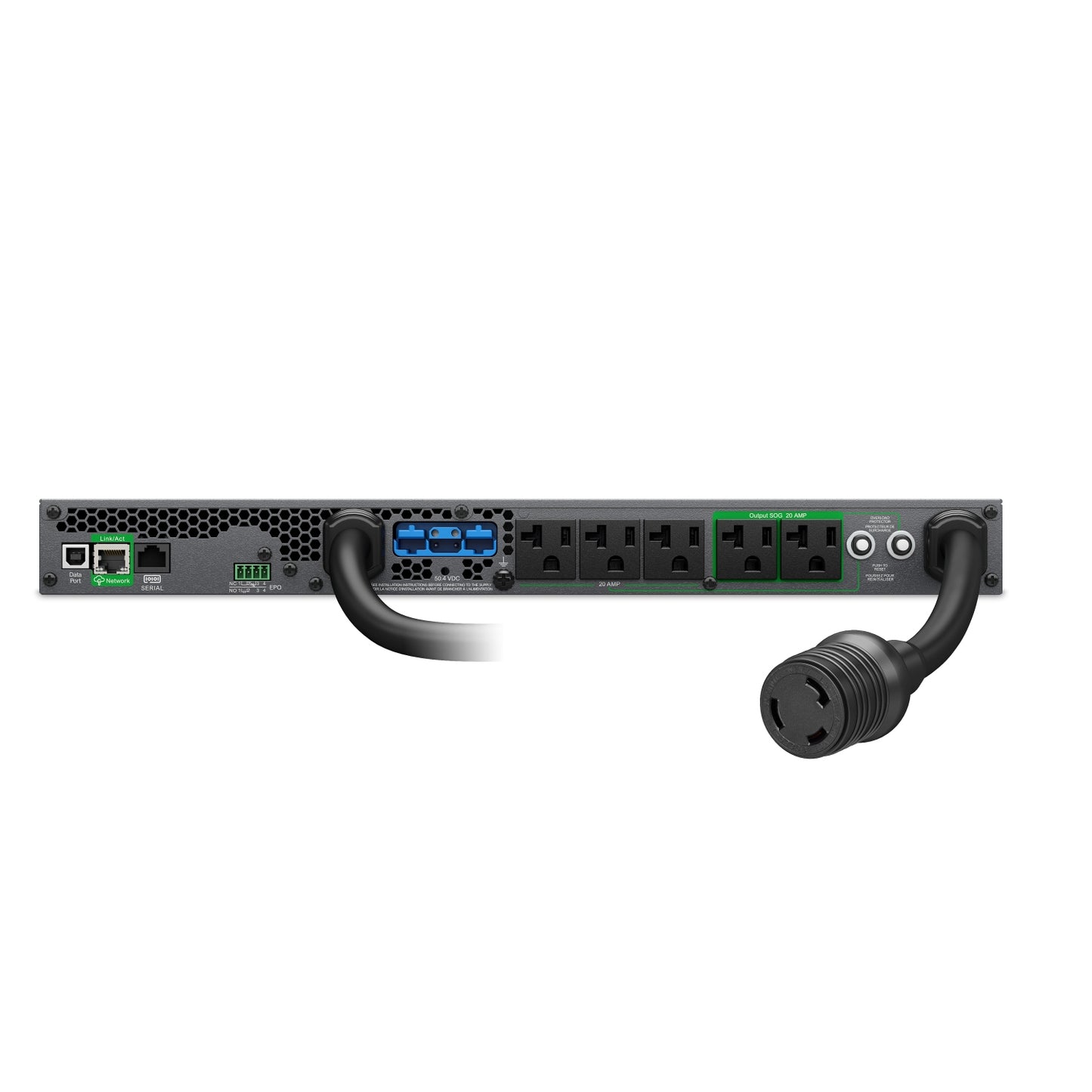 APC SRTL2K2RM1UC uninterruptible power supply (UPS) Double-conversion (Online) 2.2 kVA 1950 W 5 AC outlet(s)