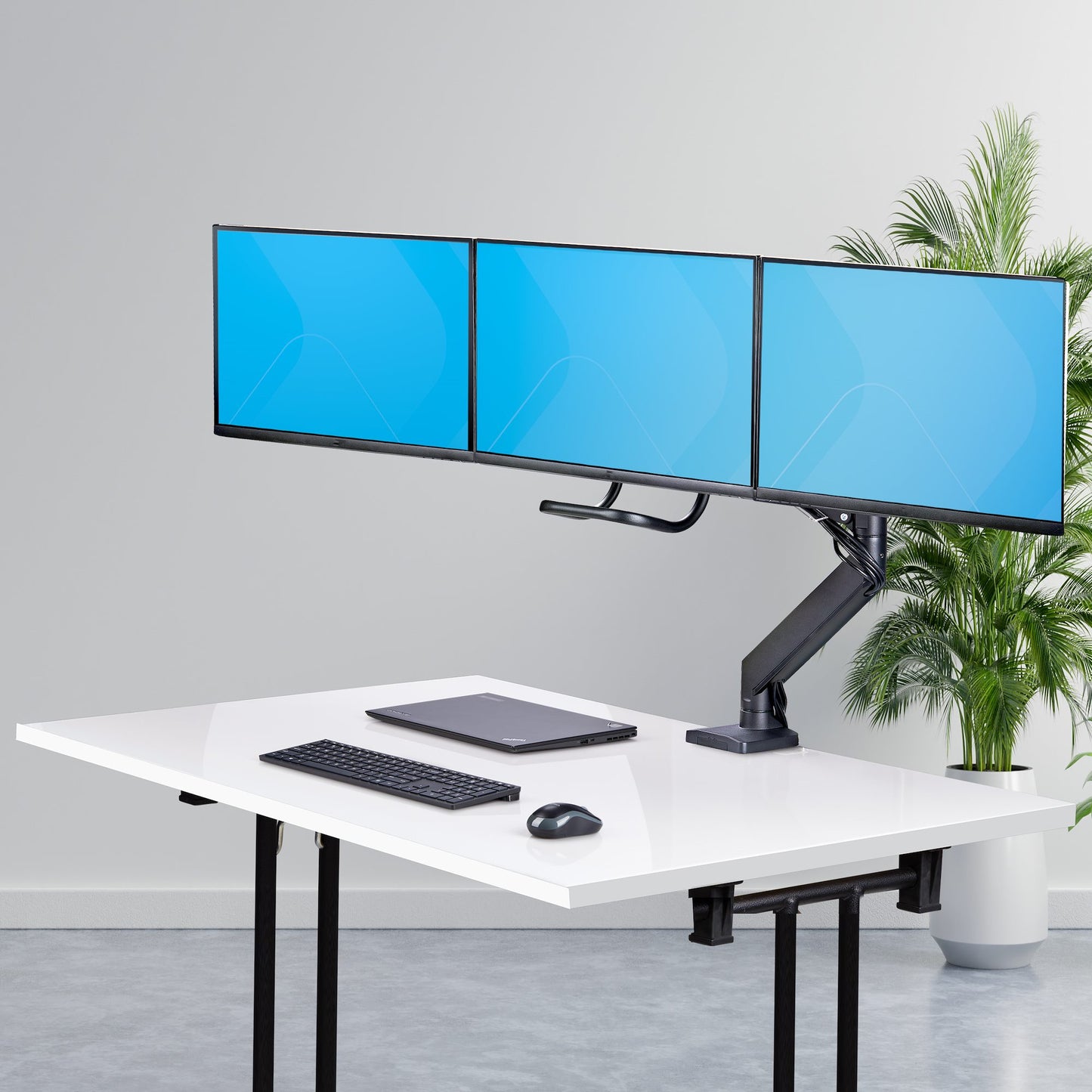 StarTech.com 3M1A3SG-MONITOR-ARM monitor mount / stand 27" Desk Black, Silver