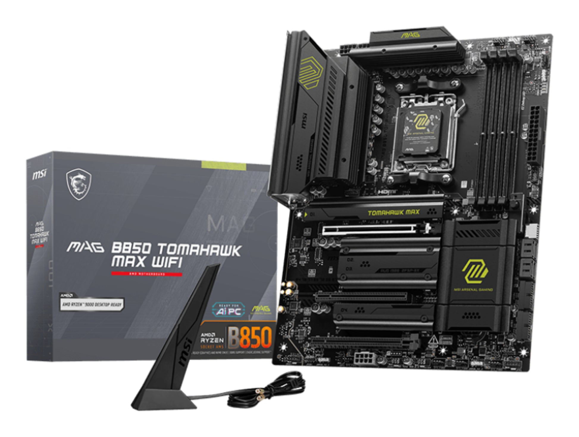 MSI MAG B850 TOMAHAWK MAX WIFI motherboard AMD B850 Socket AM5 ATX
