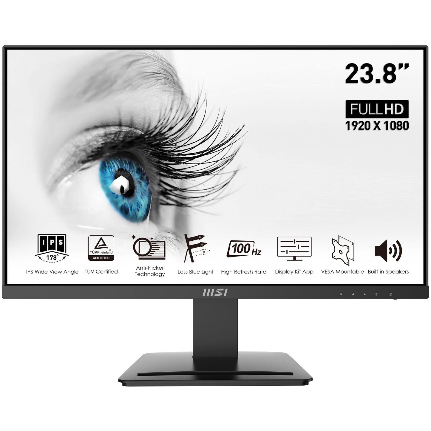 MSI Pro MP243X computer monitor 23.8" 1920 x 1080 pixels Full HD Black